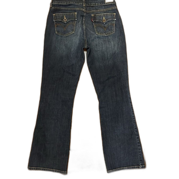Levi’s Women's 526 Slender Bootcut Dark Wash Blue Jeans-sz 12 - Picture 6 of 8